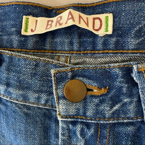 J BRAND Libra Cut Off Denim Shorts - Medium Blue, Size 27 - Picture 2 of 12